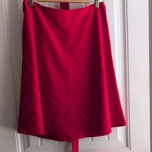 Nine West Bold Red A-Line Skirt